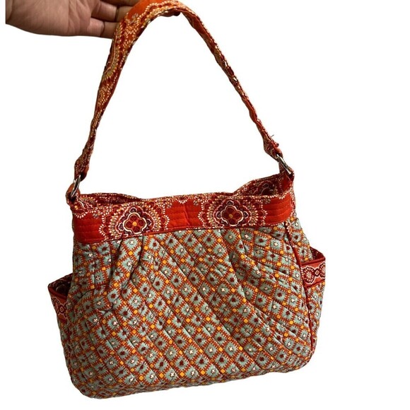 Vera Bradley PAPRIKA Reversible Tote Orange Multicolor Fall - Picture 2 of 9